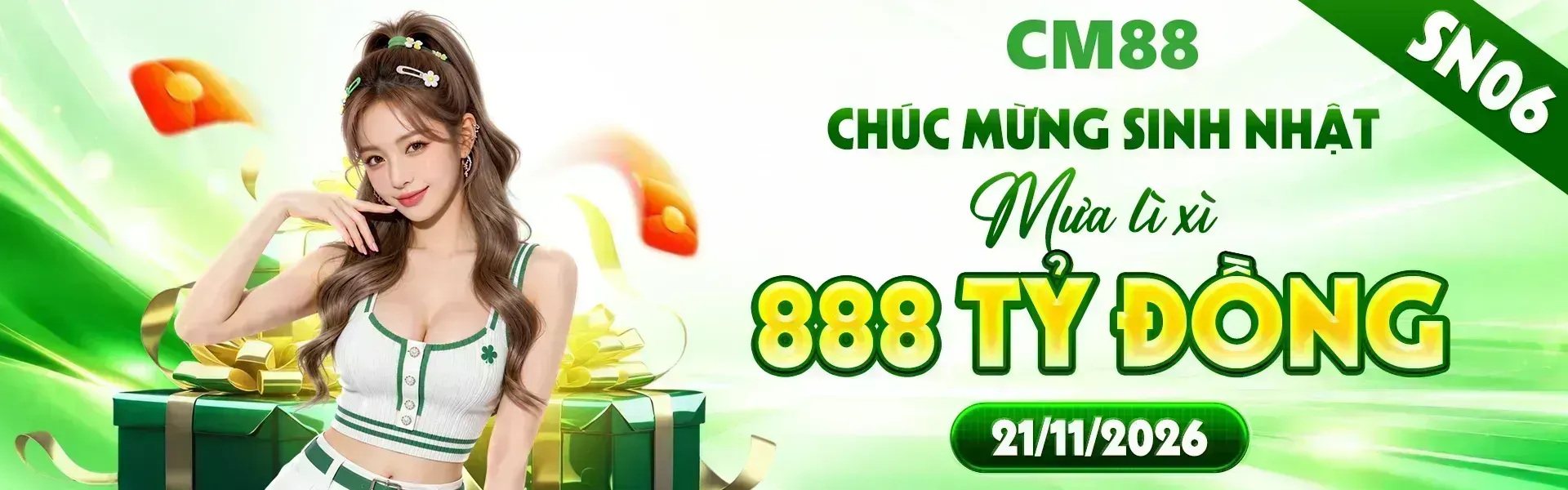 Phiên bản 2: CM88 – Nơi hội tụ trò chơi trực tuyến năm 2026, nạp đầu nhận thưởng 100%, tham gia ngay nhận +68K khám phá kho game phong phú, an toàn dữ liệu, xử lý giao dịch nhanh chóng.